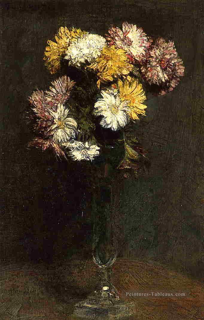 Chrysanthèmes3 peintre de fleurs Henri Fantin Latour Peintures à l'huile